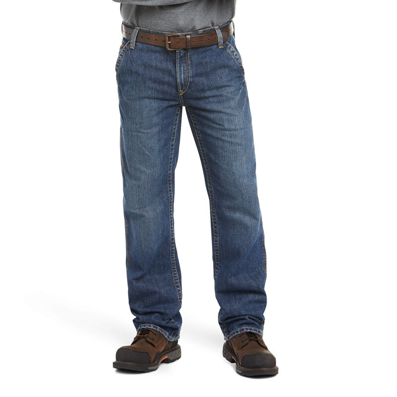 Pantalones Vaqueros Ariat Fr M4 Relaxed Workhorse Boot Cut Azules Hombre - Chile 764-RETMKI